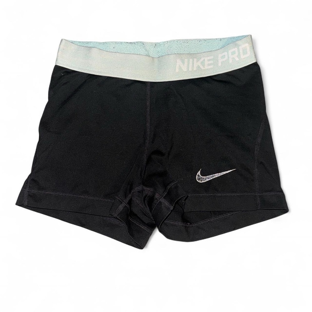women’s black nike pros - size XS